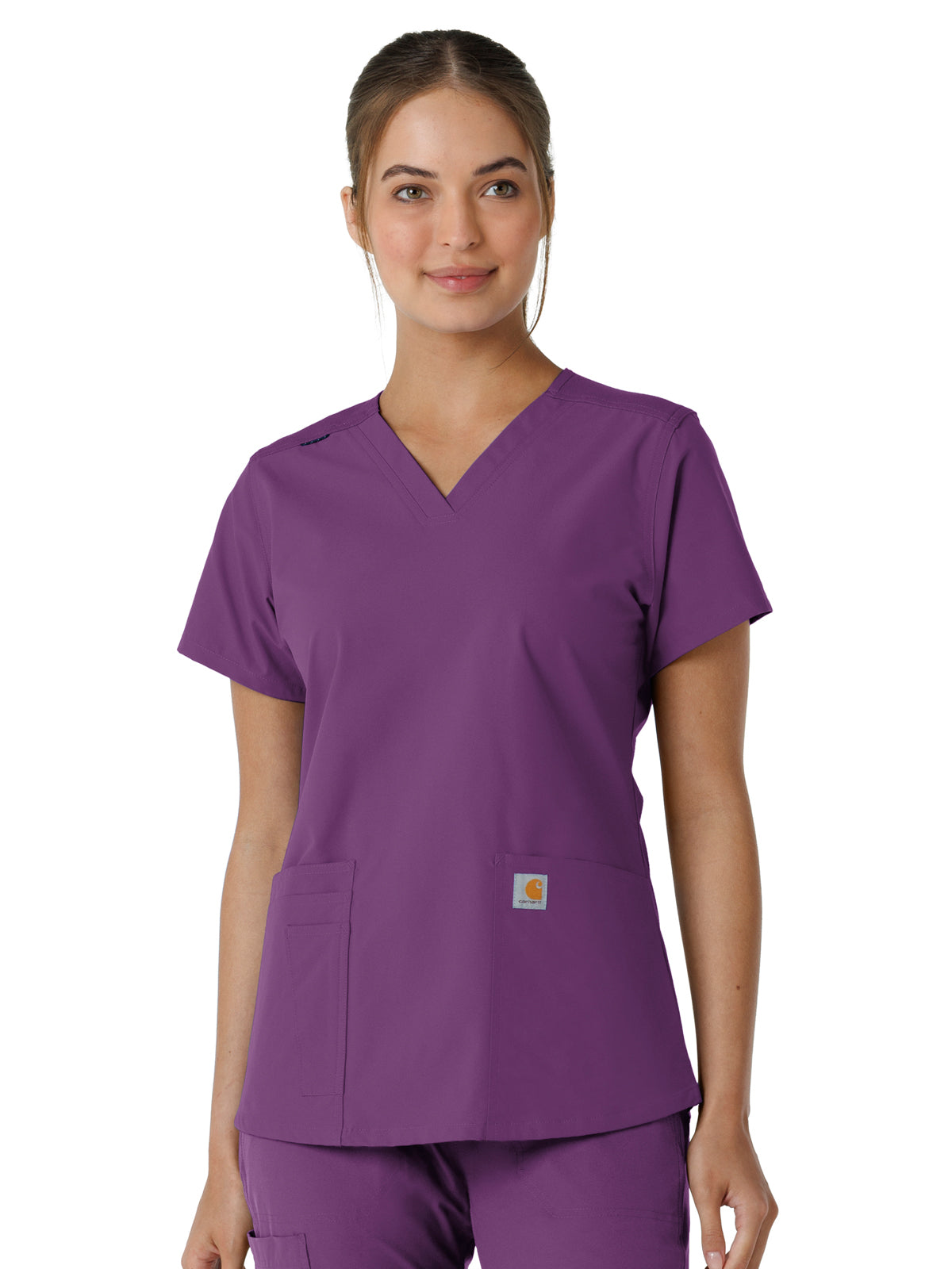 Carhartt - Force Essentials - Women's Four-Pocket V-Neck Knit Panel Top