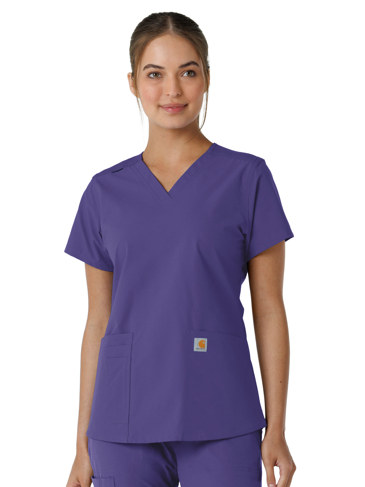 Carhartt - Force Essentials - Women's Four-Pocket V-Neck Knit Panel Top