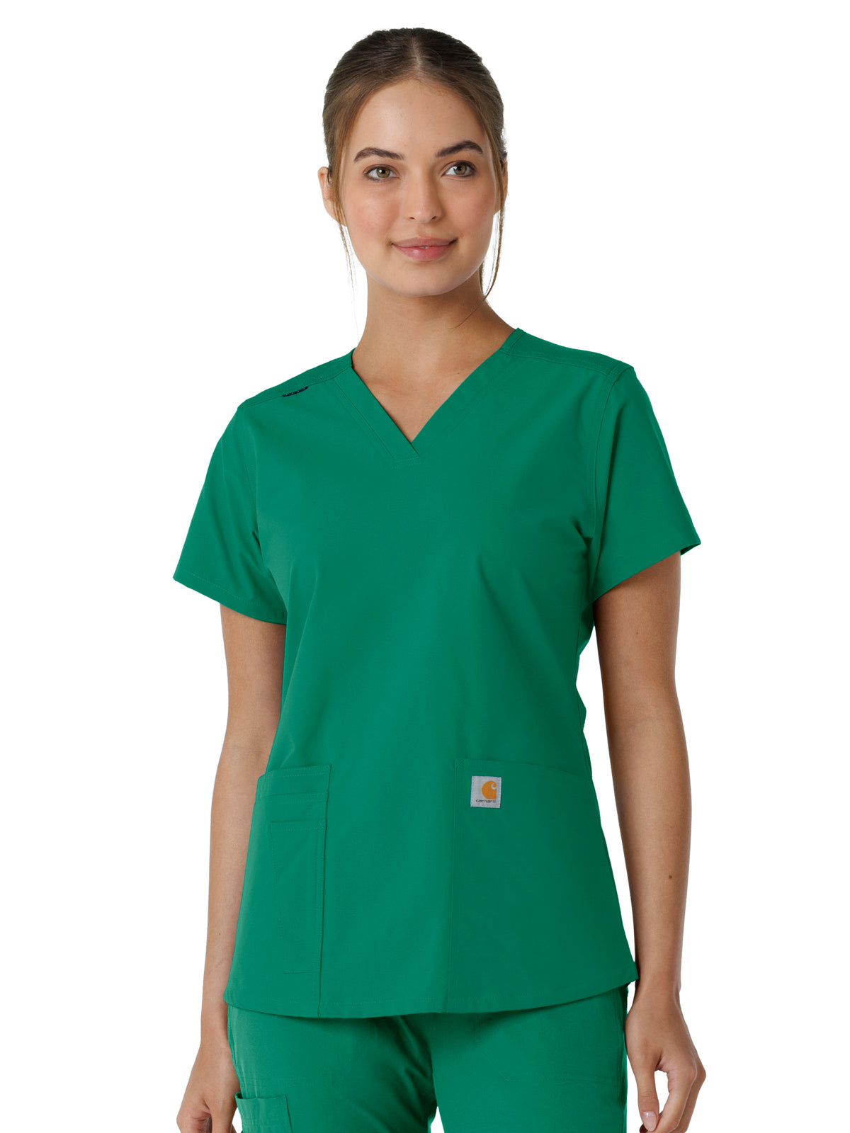 Carhartt - Force Essentials - Women's Four-Pocket V-Neck Knit Panel Top