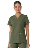 Carhartt - Force Essentials - Women's Four-Pocket V-Neck Knit Panel Top
