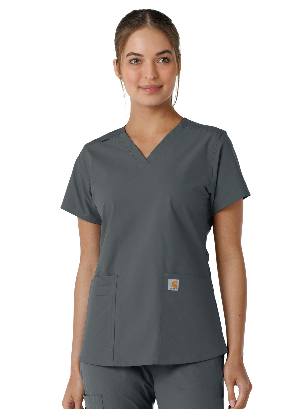 Carhartt - Force Essentials - Women's Four-Pocket V-Neck Knit Panel Top