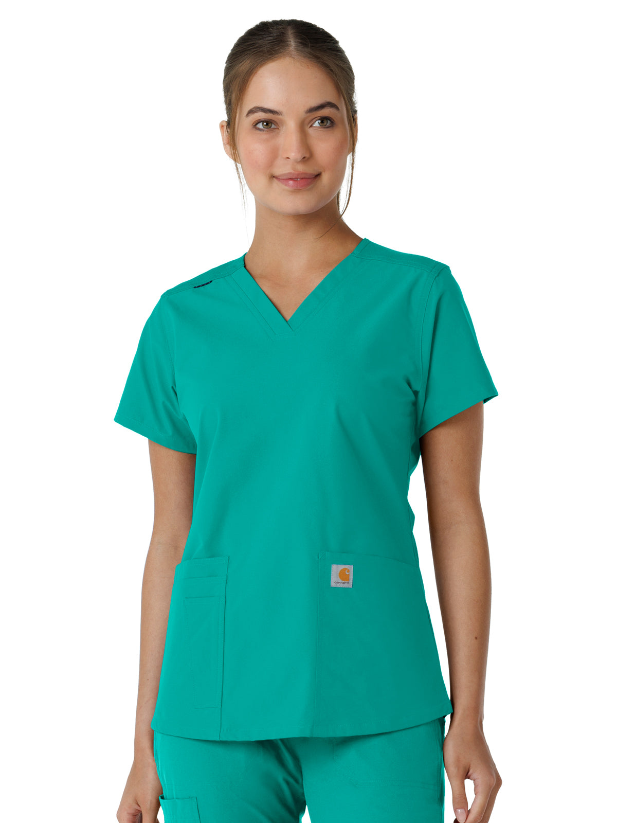 Carhartt - Force Essentials - Women's Four-Pocket V-Neck Knit Panel Top