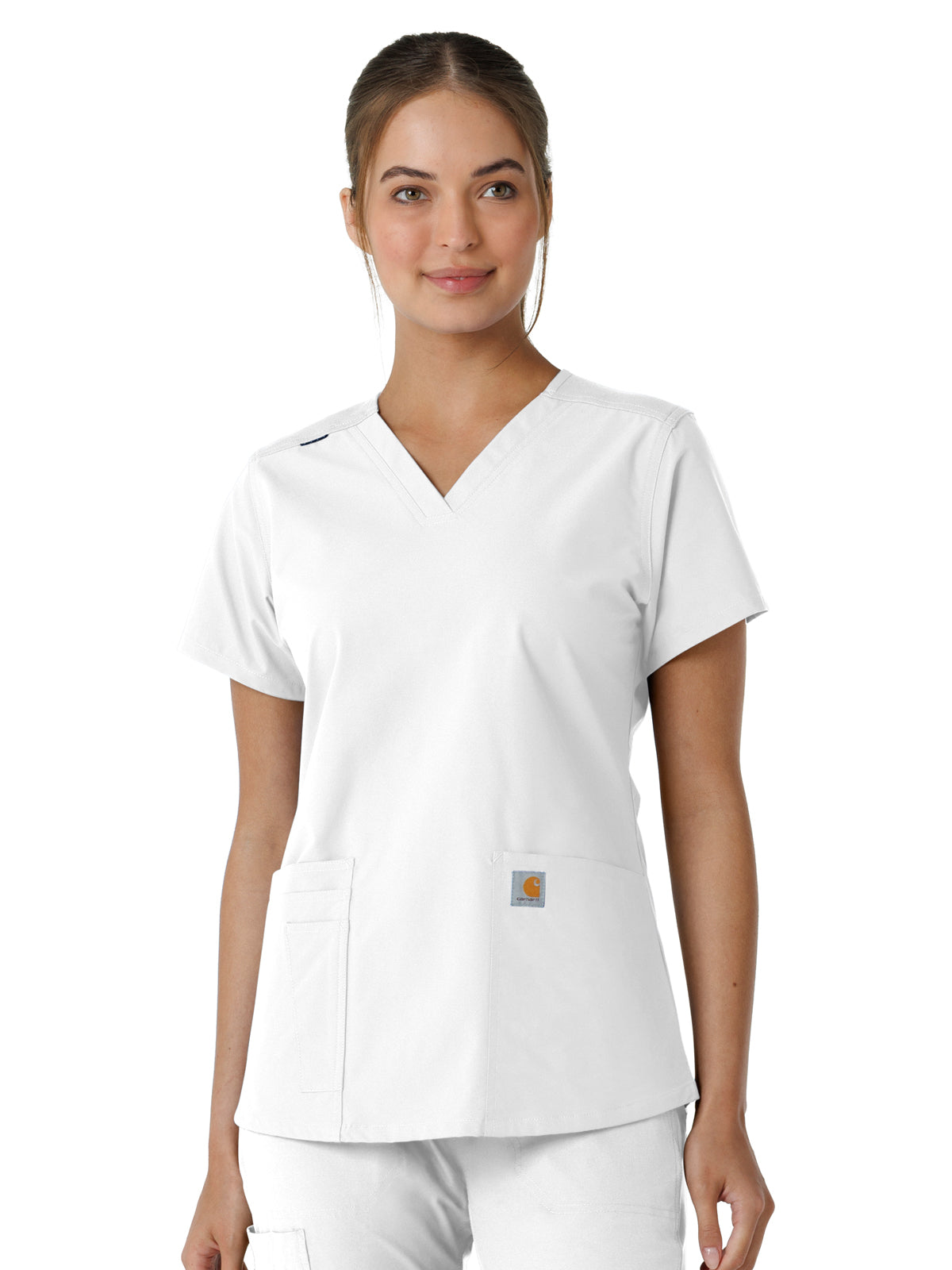 Carhartt - Force Essentials - Women's Four-Pocket V-Neck Knit Panel Top