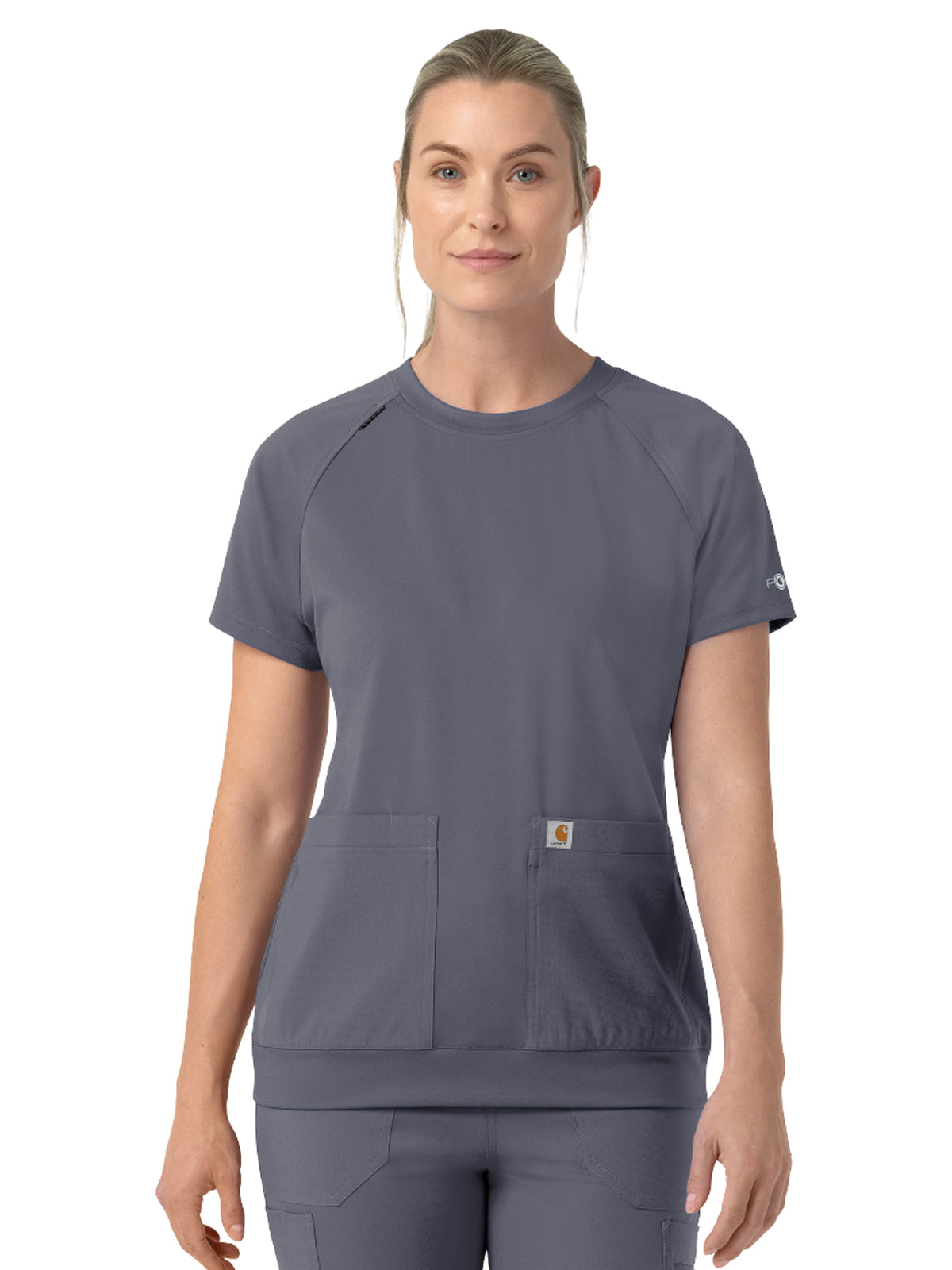 Carhartt Scrubs - Cross-Flex Knits - Women's Two-Pocket Crew Neck Scrub Top