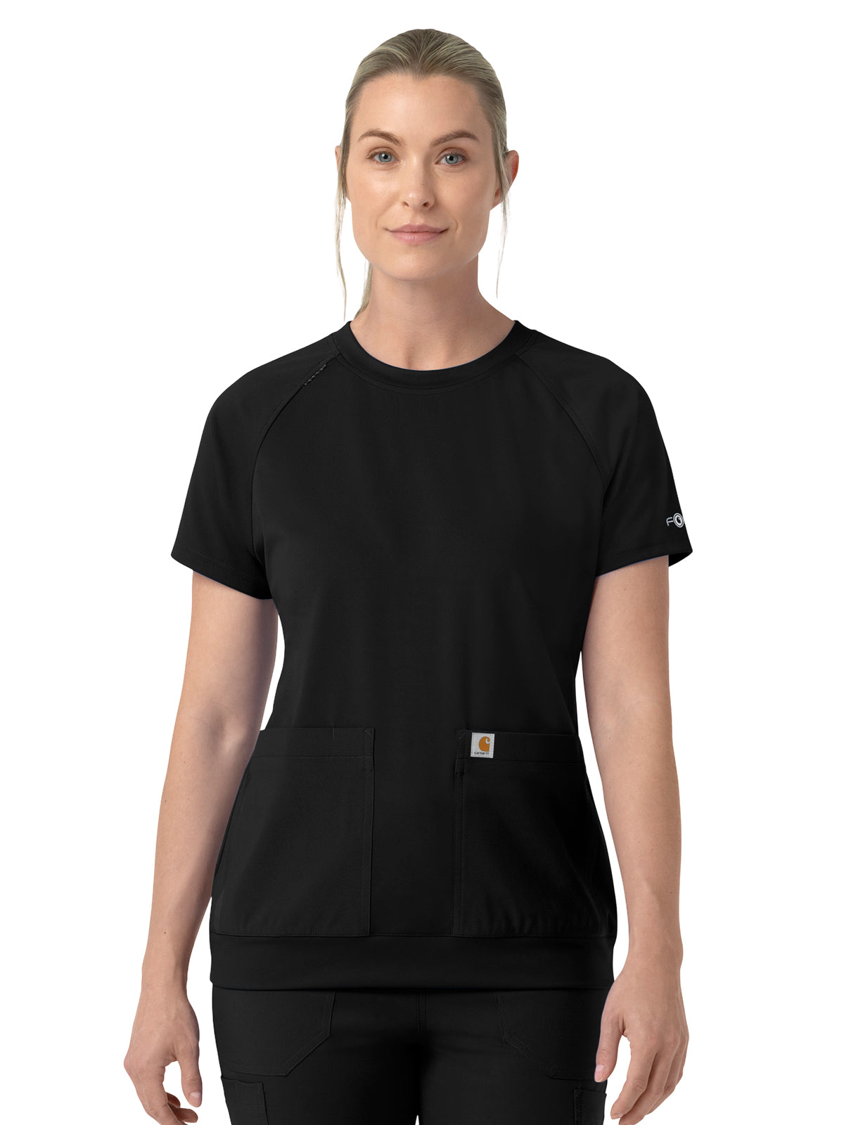 Carhartt Scrubs - Cross-Flex Knits - Women's Two-Pocket Crew Neck Scrub Top