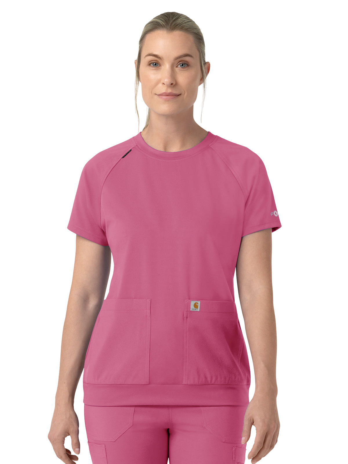 Carhartt Scrubs - Cross-Flex Knits - Women's Two-Pocket Crew Neck Scrub Top