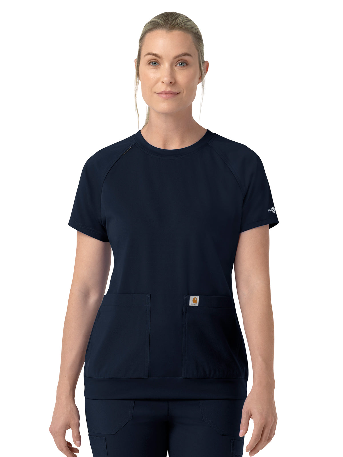 Carhartt Scrubs - Cross-Flex Knits - Women's Two-Pocket Crew Neck Scrub Top