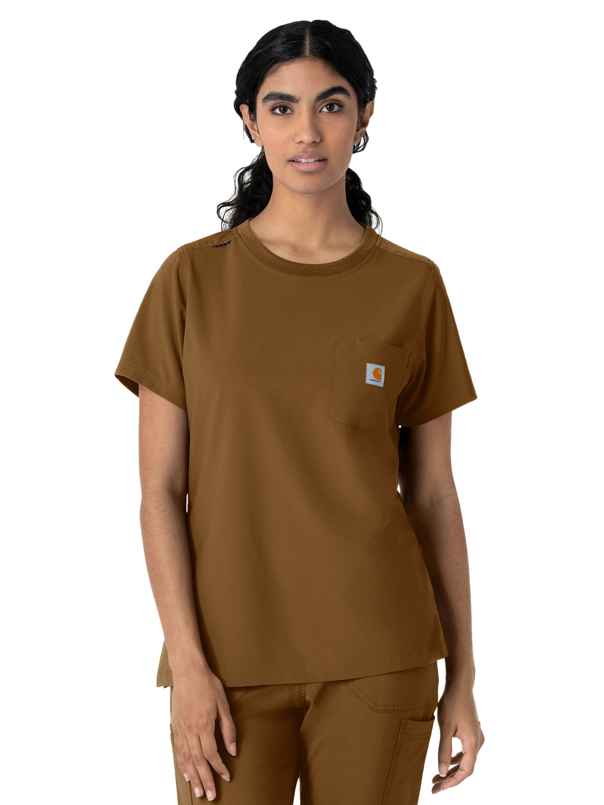 Carhartt Scrubs - Force Cross-Flex - Women's One-Pocket Crew Neck Scrub Top