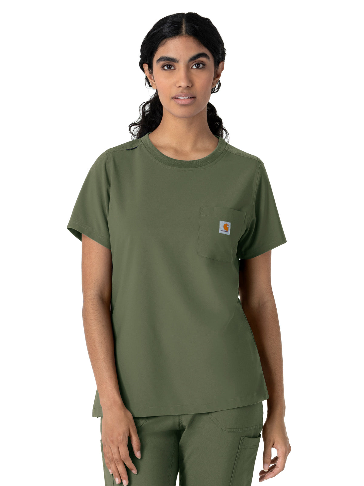 Carhartt Scrubs - Force Cross-Flex - Women's One-Pocket Crew Neck Scrub Top