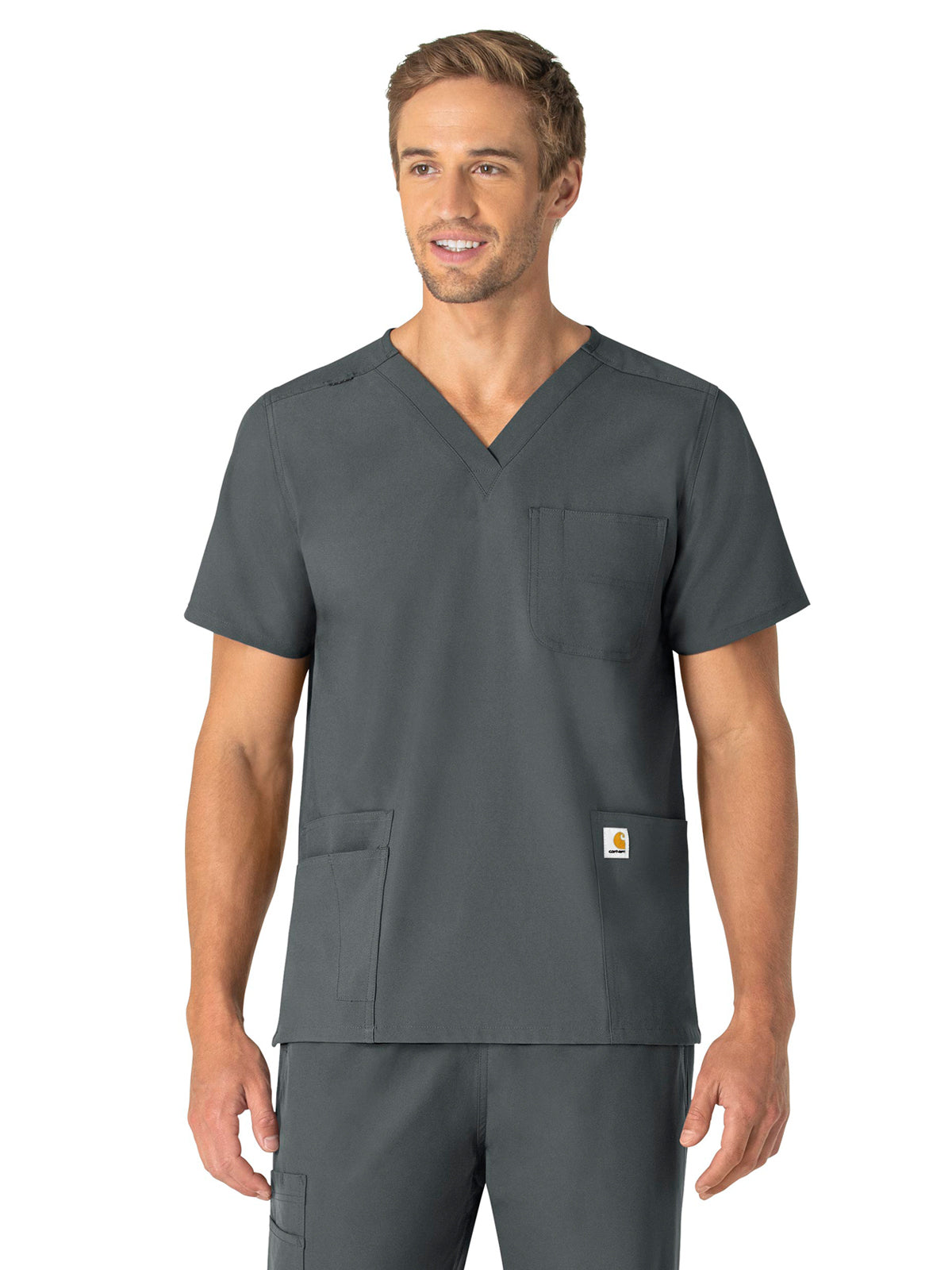 Carhartt Scrubs - Force Essentials - Unisex Seven-Pocket Modern Fit V-Neck Top