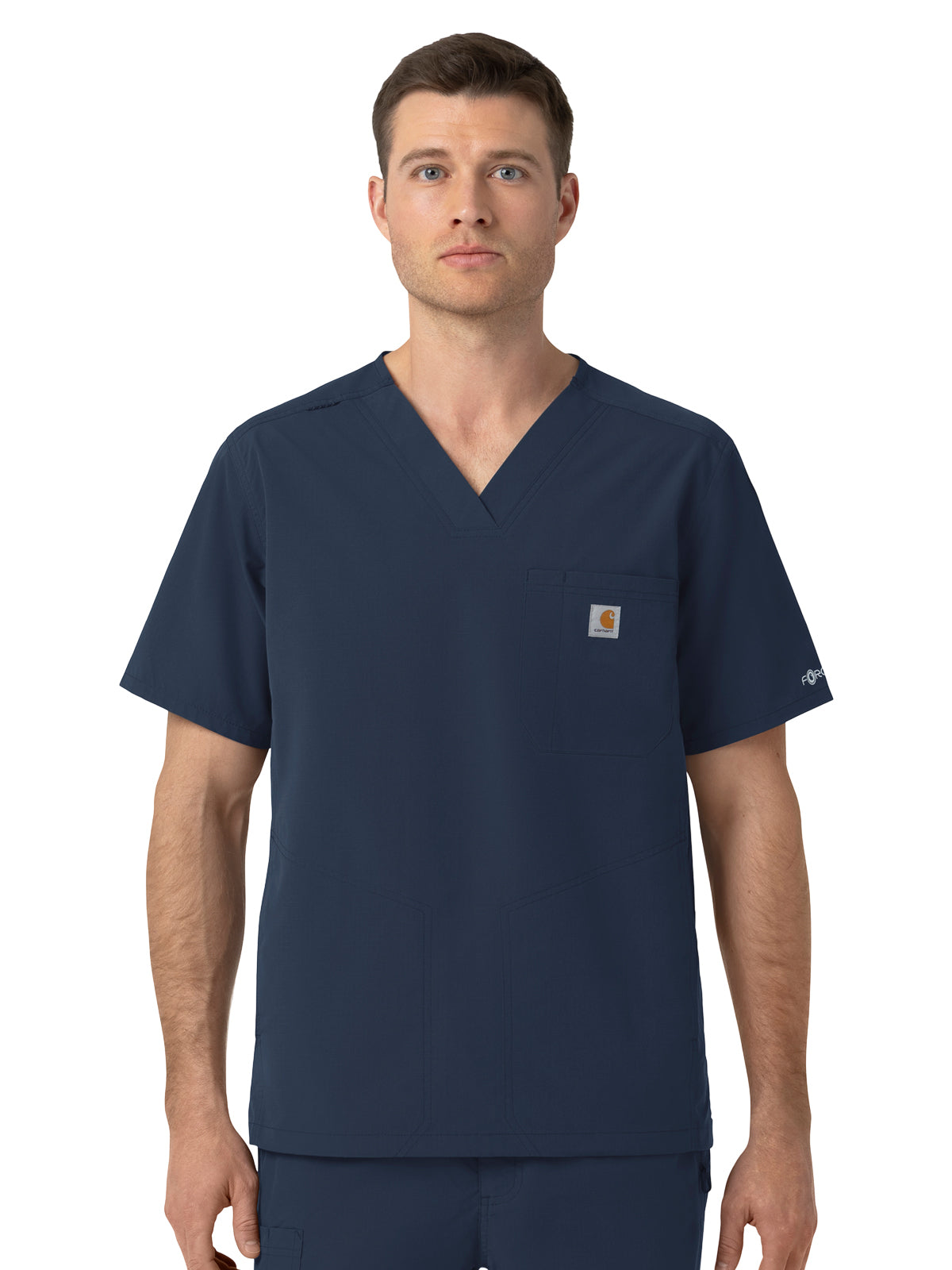 Carhartt Scrubs - Rugged Flex FLD & RSCU- Men's Four-Pocket Ripstop V-Neck Scrub Top