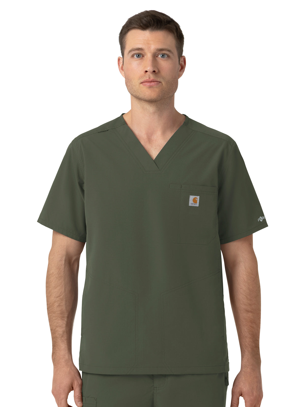 Carhartt Scrubs - Rugged Flex FLD & RSCU- Men's Four-Pocket Ripstop V-Neck Scrub Top