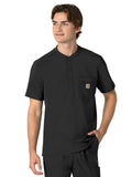 Carhartt Scrubs - Force Cross-Flex - Men's Three-Pocket Henley Top