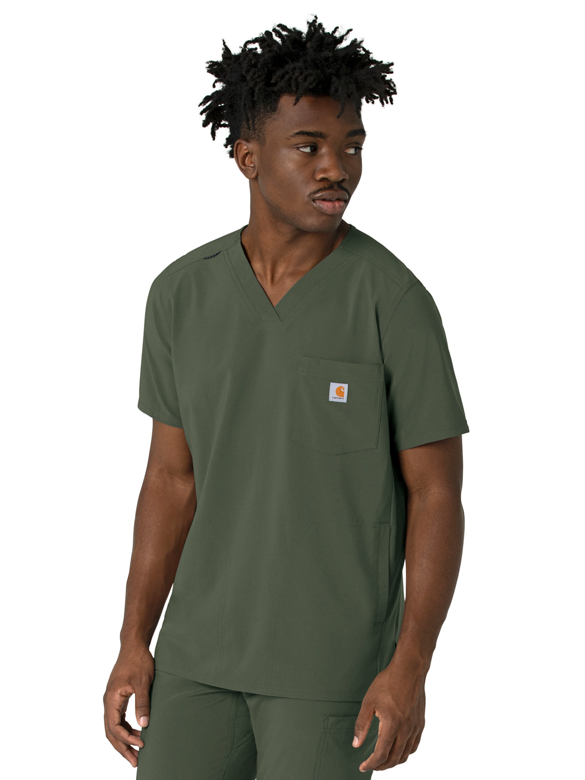 Carhartt Scrubs - Force Cross-Flex - Men's Three-Pocket V-Neck Top