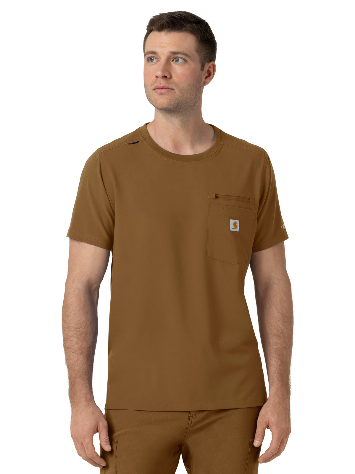 Carhartt Scrubs - Force Cross-Flex - Men's Two-Pocket Crew Neck Scrub Top