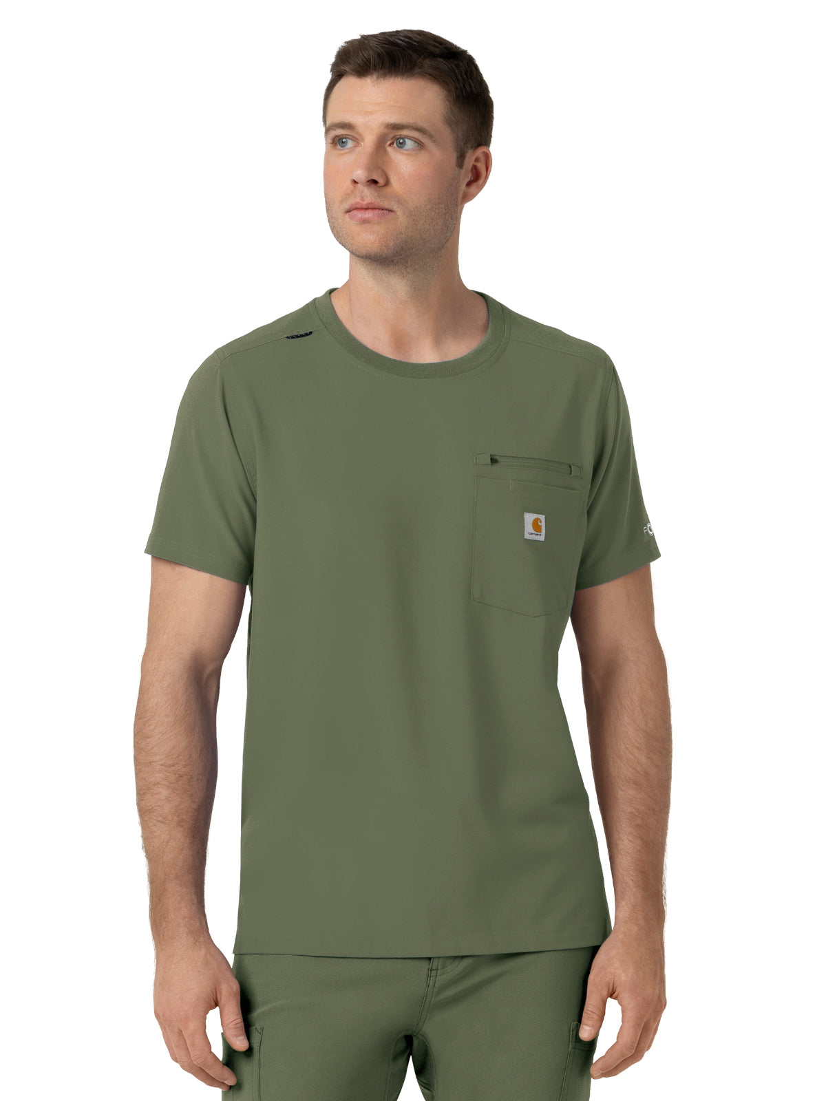 Carhartt Scrubs - Force Cross-Flex - Men's Two-Pocket Crew Neck Scrub Top