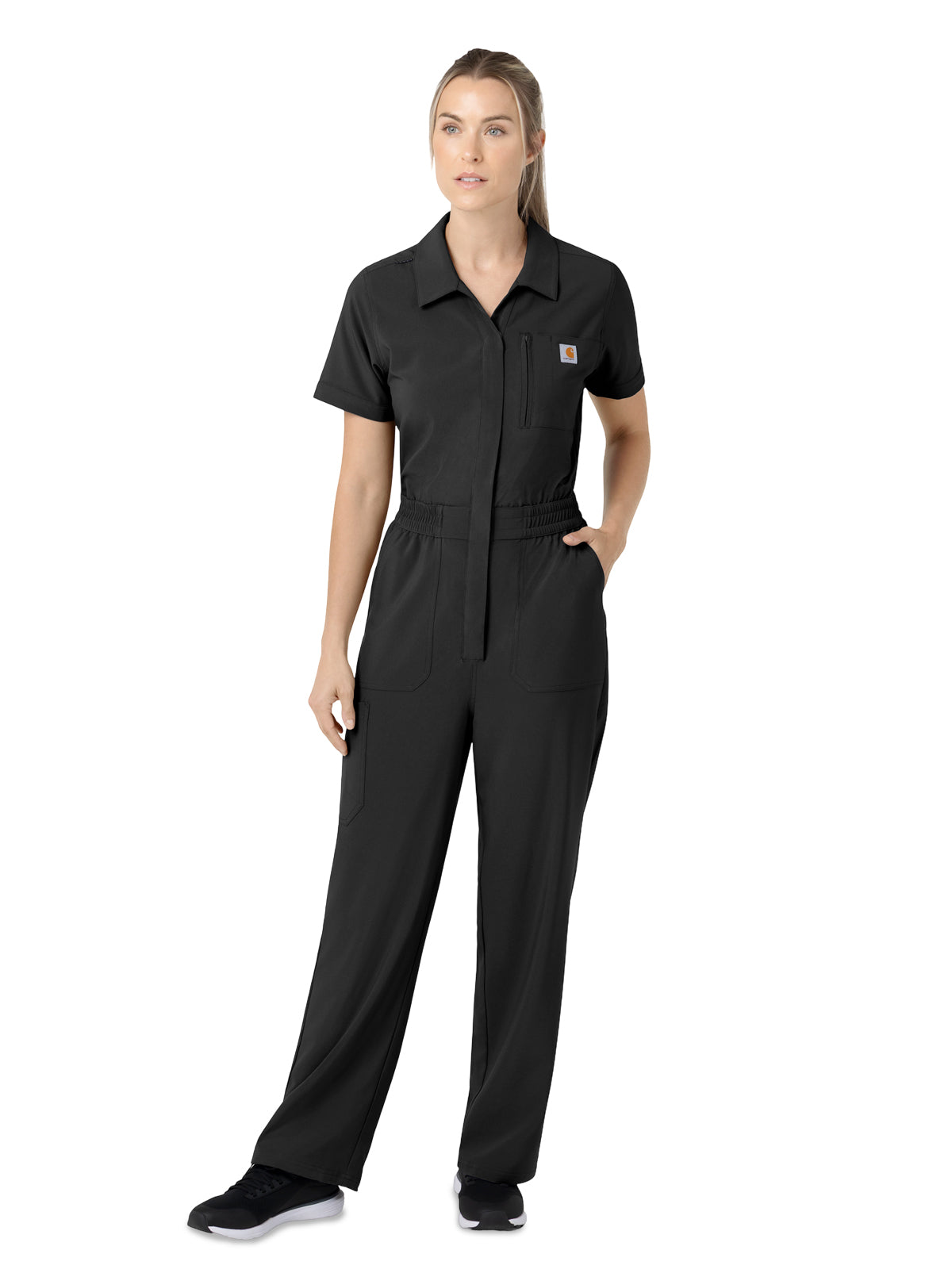 Carhartt Scrubs - Force Cross-Flex - Women's Nine-Pocket Short Sleeve Shirt Coverall