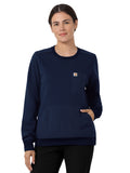 Carhartt Scrubs - Layers - Women's Two-Pocket Crew Neck Fleece Scrub Sweatshirt