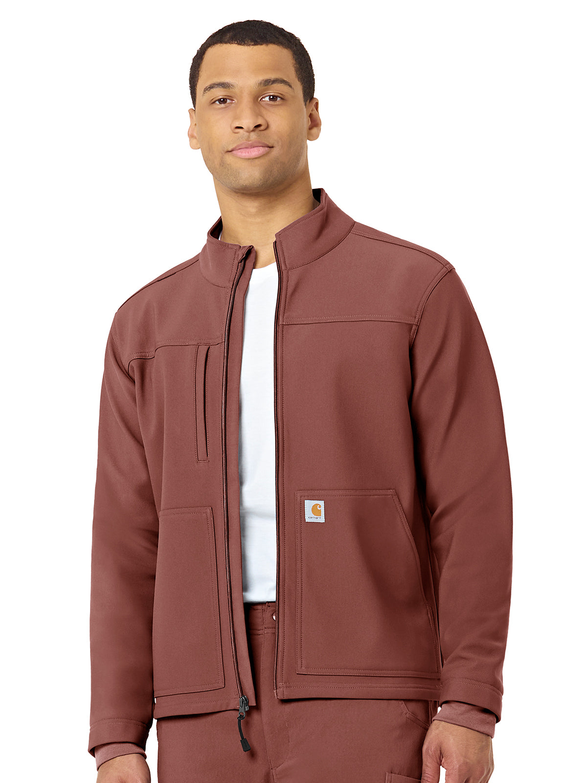 Carhartt Scrubs - Rugged Flex Peak - Men's Three-Pocket Bonded Fleece Jacket
