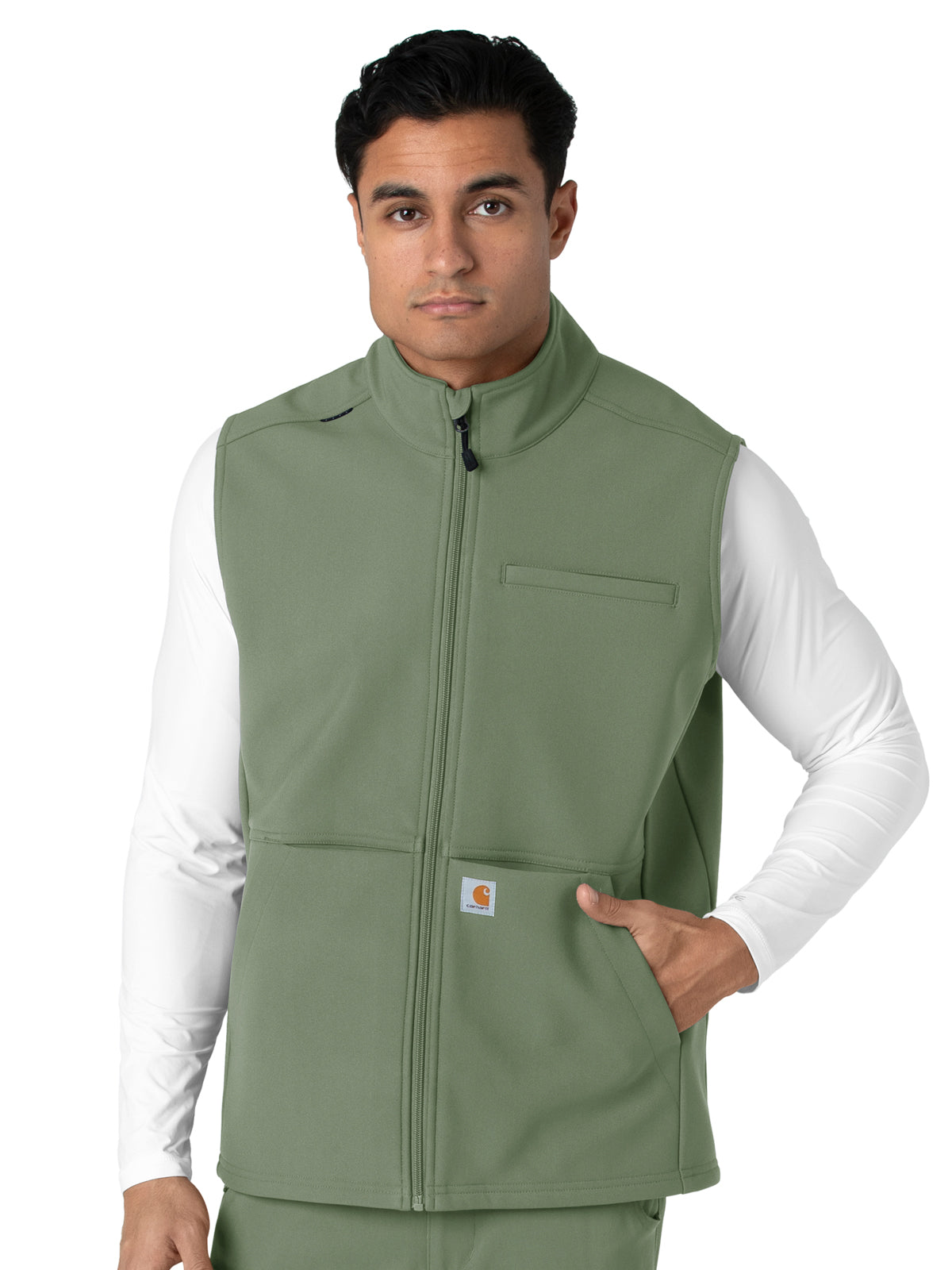 Carhartt Scrubs - Rugged Flex Peak - Men's Four-Pocket Bonded Fleece Vest
