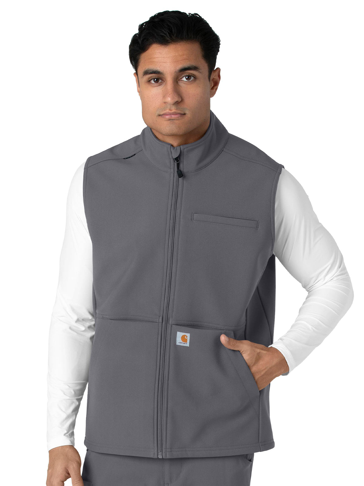 Carhartt Scrubs - Rugged Flex Peak - Men's Four-Pocket Bonded Fleece Vest