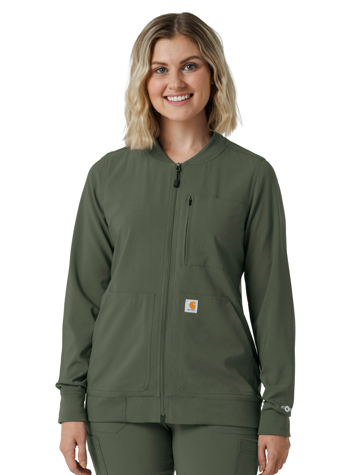 Carhartt Scrubs - Force Cross-Flex - Women's Six-Pocket Lightweight Scrub Jacket