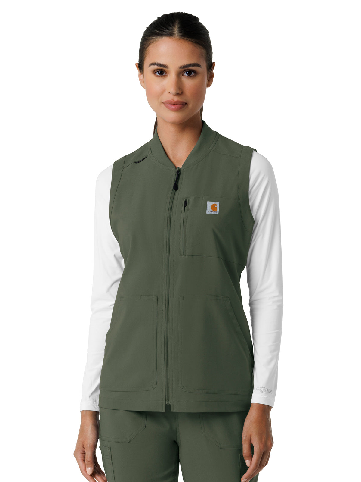 Carhartt Scrubs - Force Cross-Flex - Women's Six-Pocket Lightweight Scrub Vest