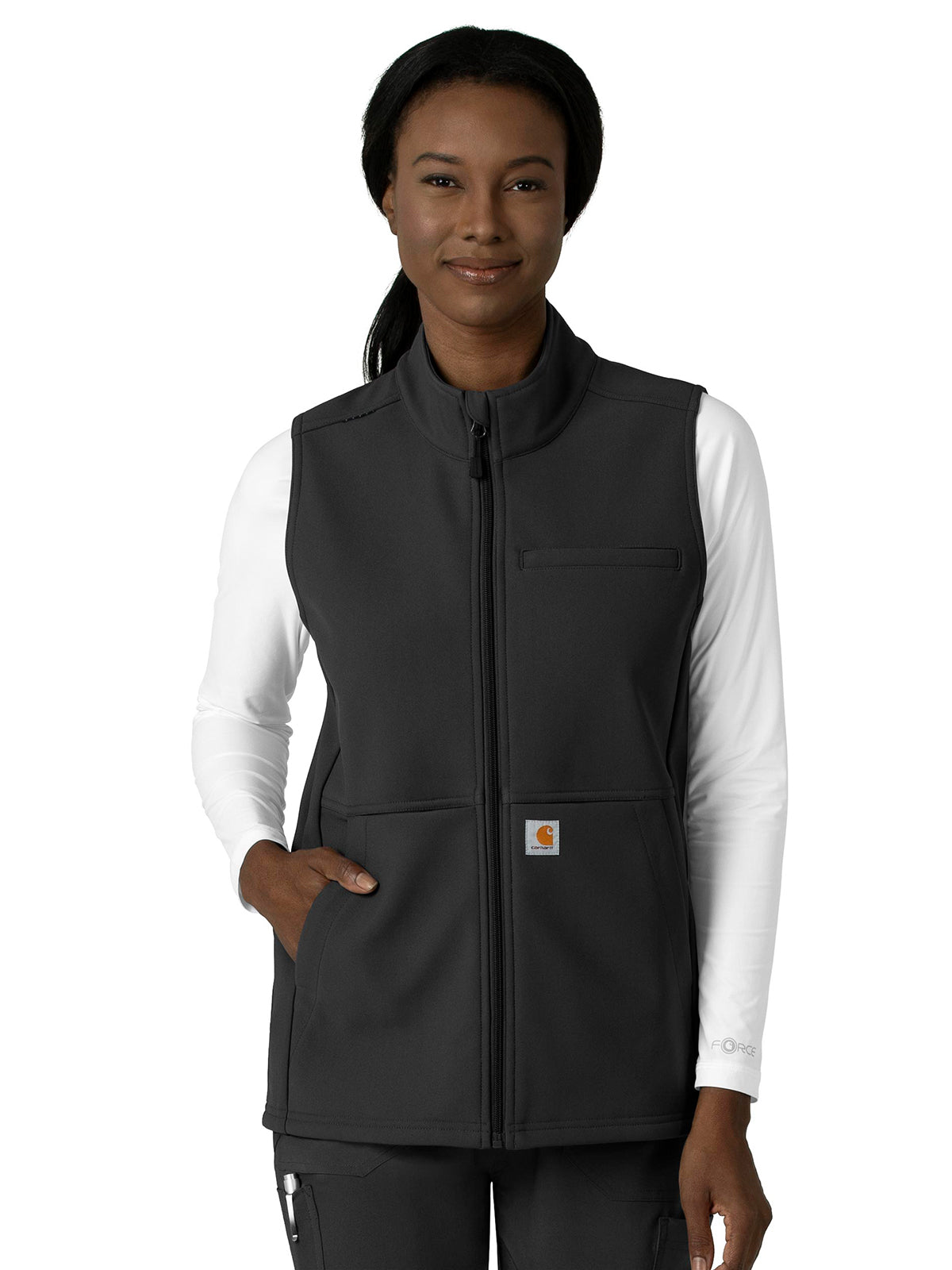 Carhartt Scrubs - Rugged Flex Peak - Women's Four-Pocket Bonded Fleece Vest