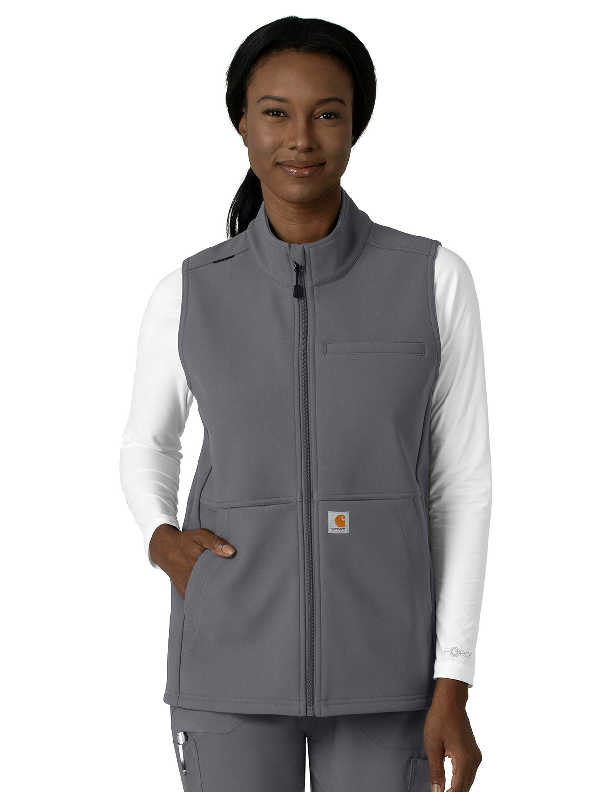 Carhartt Scrubs - Rugged Flex Peak - Women's Four-Pocket Bonded Fleece Vest