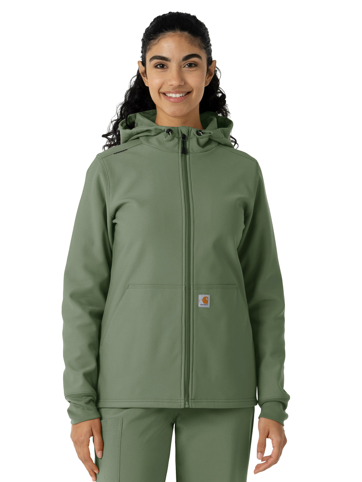 Carhartt Scrubs - Performance Layers - Women's Four-Pocket Bonded Fleece Hoodie