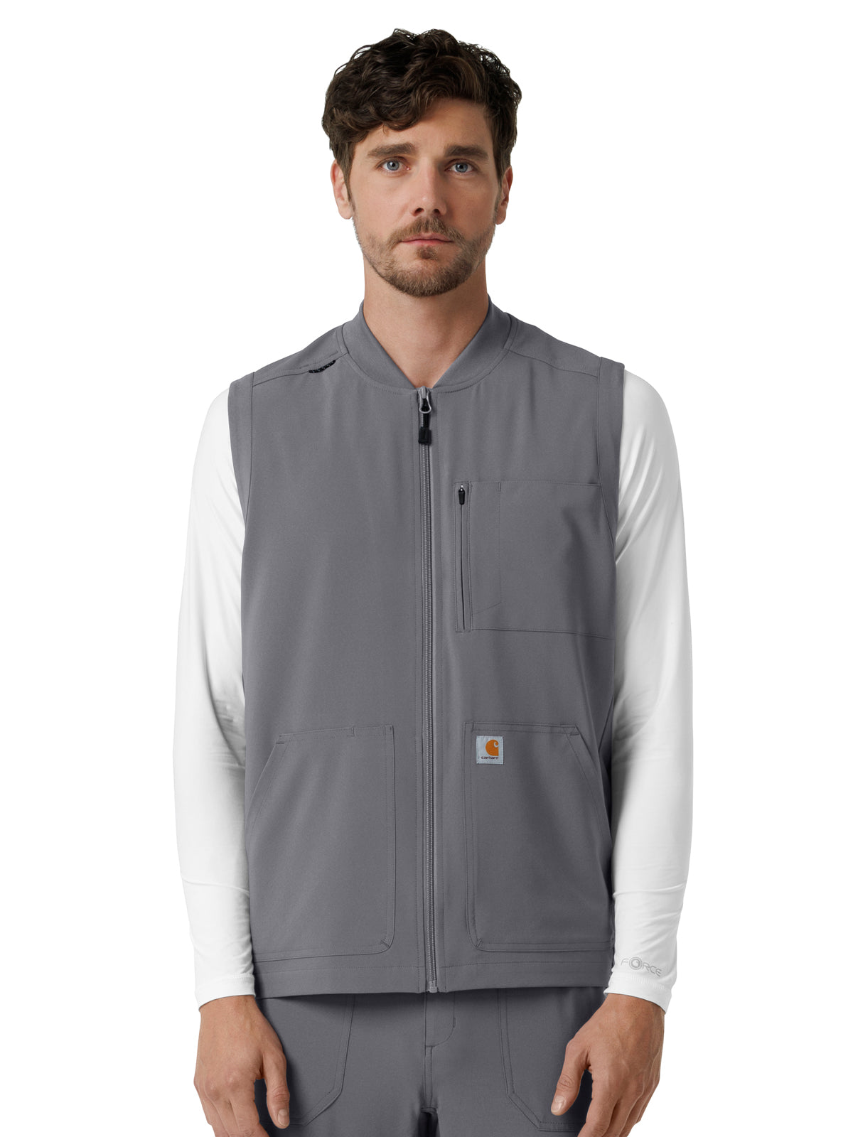 Carhartt Scrubs - Force Cross-Flex - Men's Six-Pocket Lightweight Scrub Vest