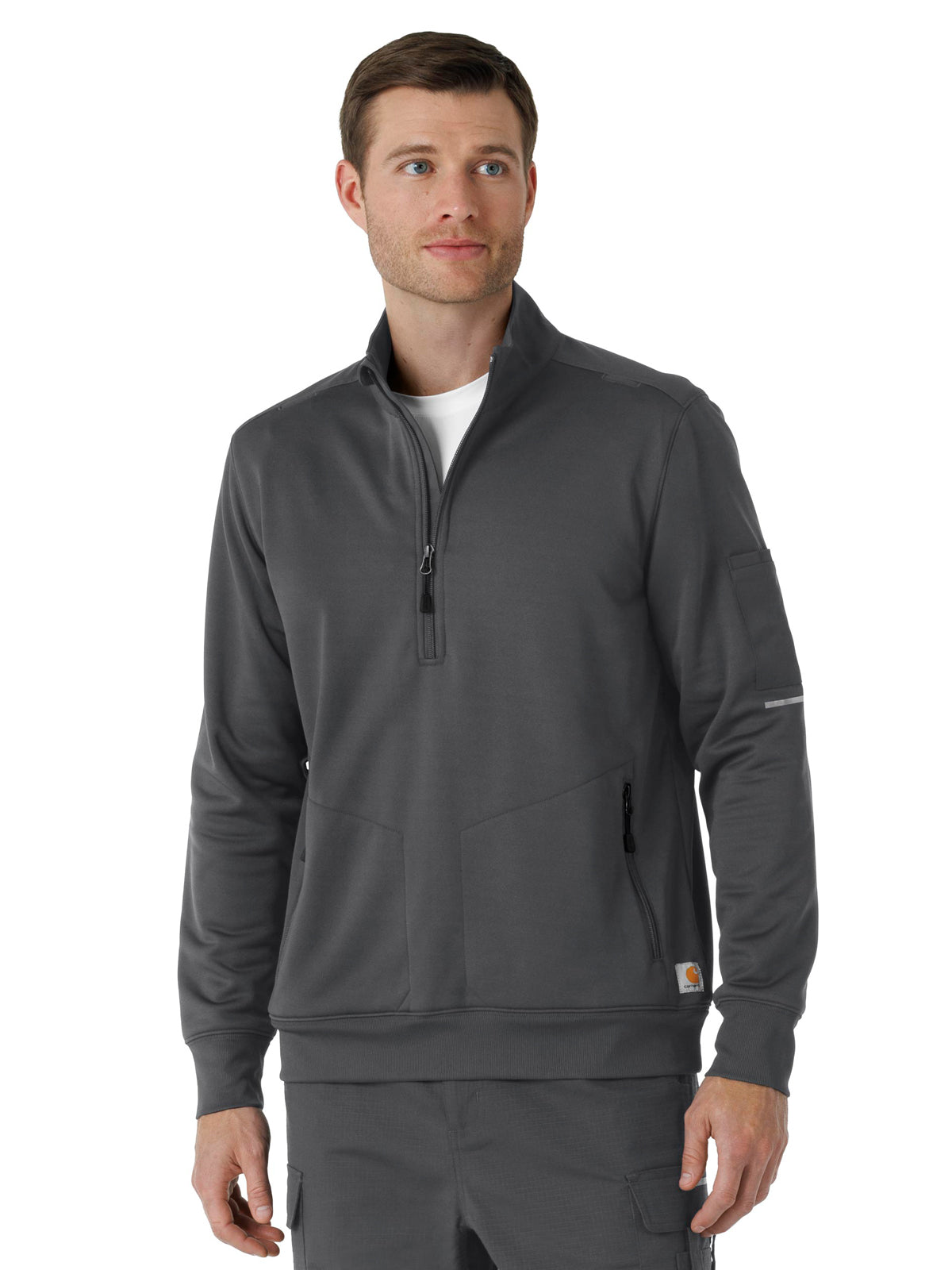 Carhartt Scrubs - Men's Four-Pocket Half Zip Fleece Jacket