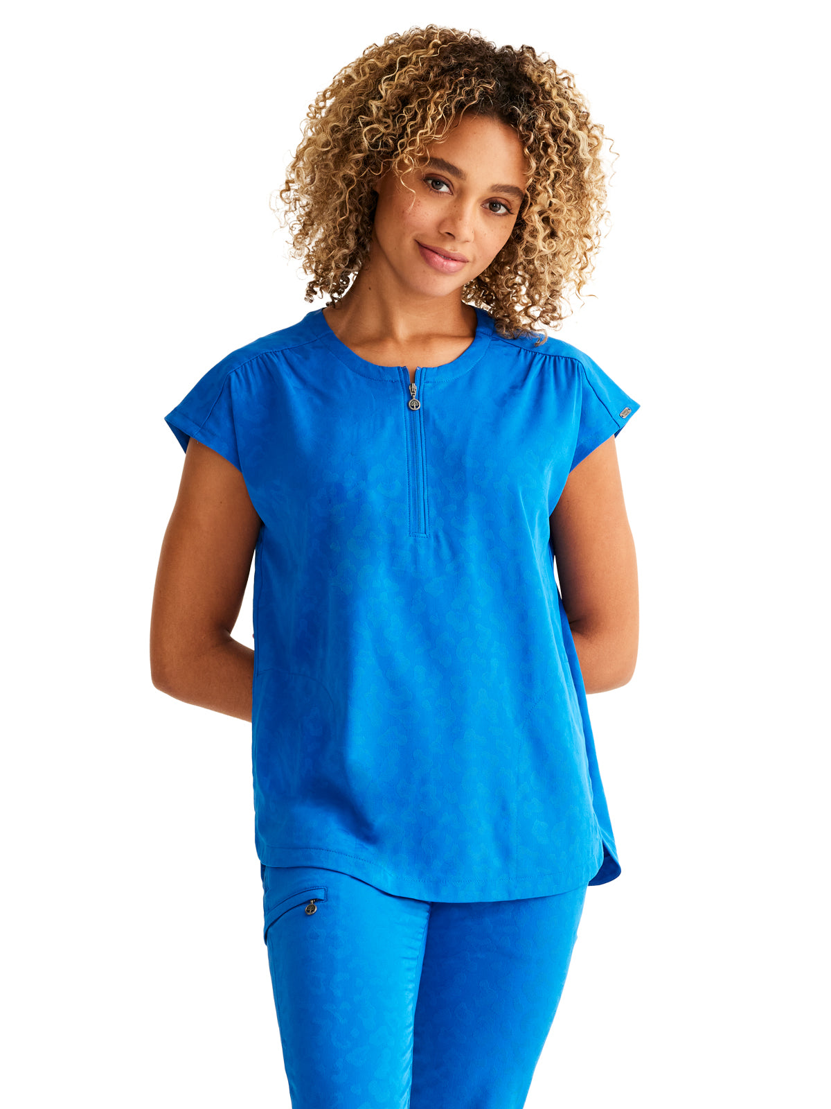 Healing Hands - HH PL Jacquard - Women's 2-Pocket Jayden Camo Top