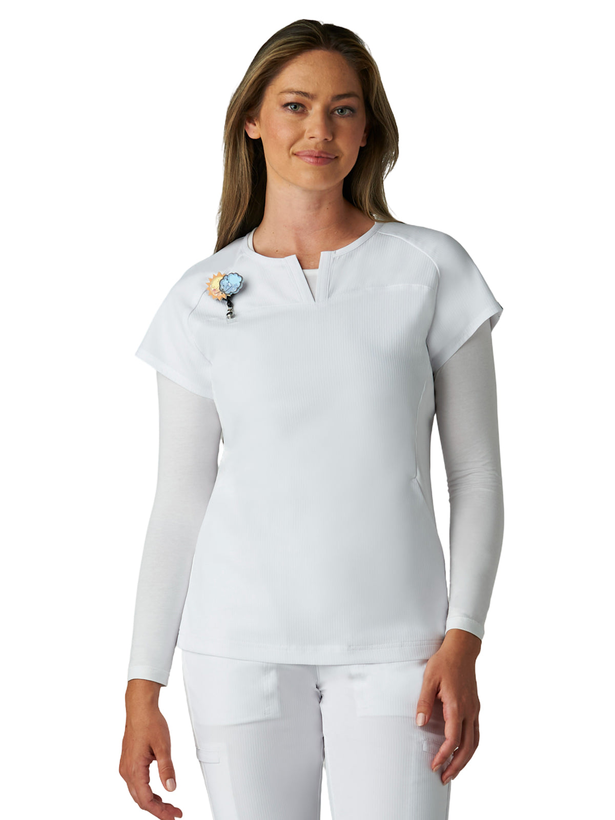 koi - Lite - Women's Two-Pocket Split V-Neck Scrub Top