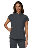 koi - Next Gen - Womens Two-Pocket Button Closure Scrub Top