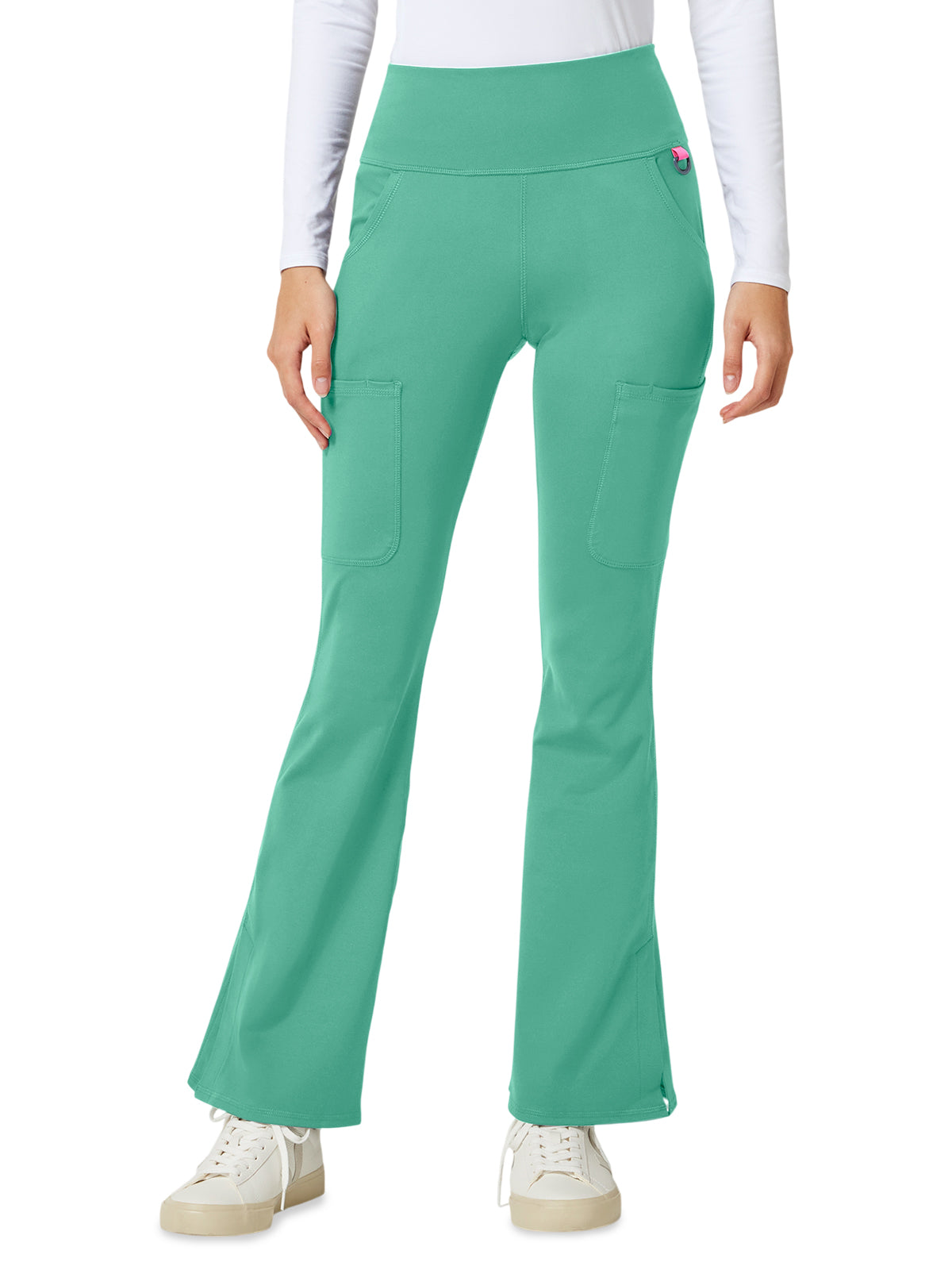 Med Couture - MC AMP KNIT - Women's 5-Pocket Flare Leg Yoga Pant