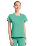 Med Couture - MC AMP KNIT - Women's 2-Pocket Crew Neck Tee