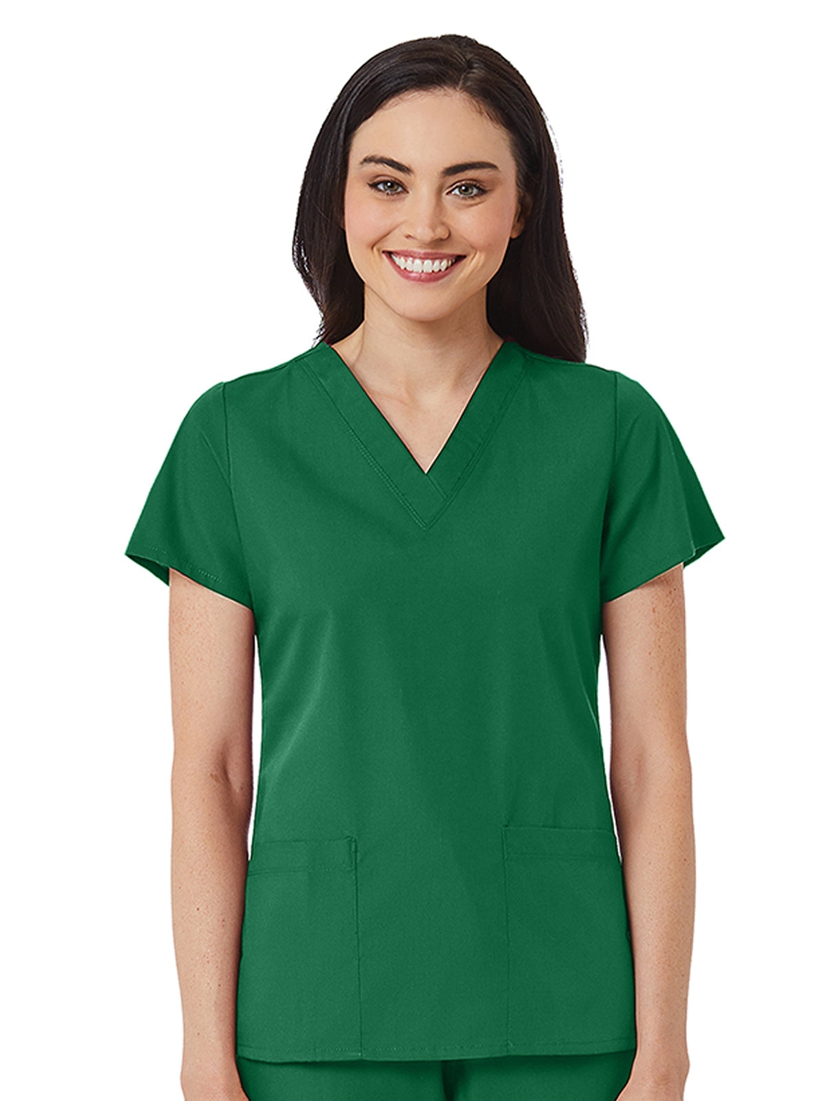 Maevn - Red Panda - Women's V-Neck Two Pocket Top