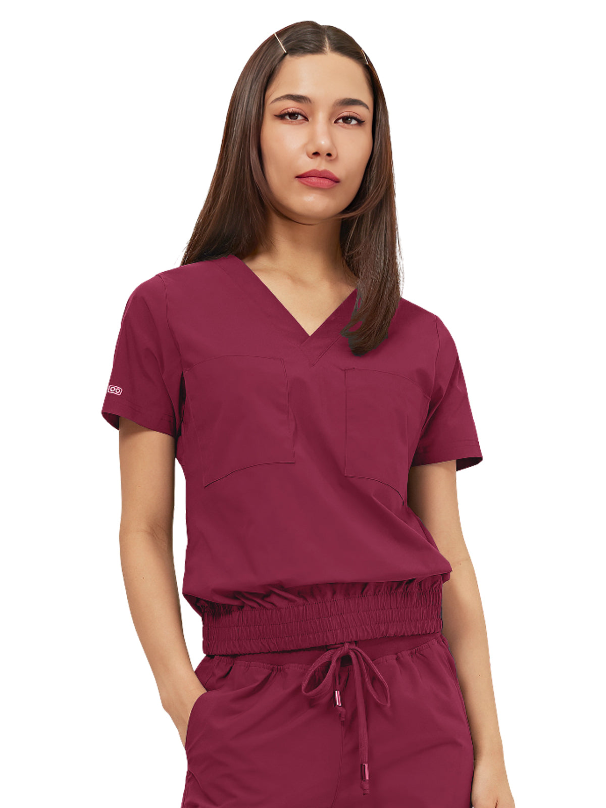 Parkley Quantum - Women's Two-Pocket LUNA Tuck Band V-Neck Top