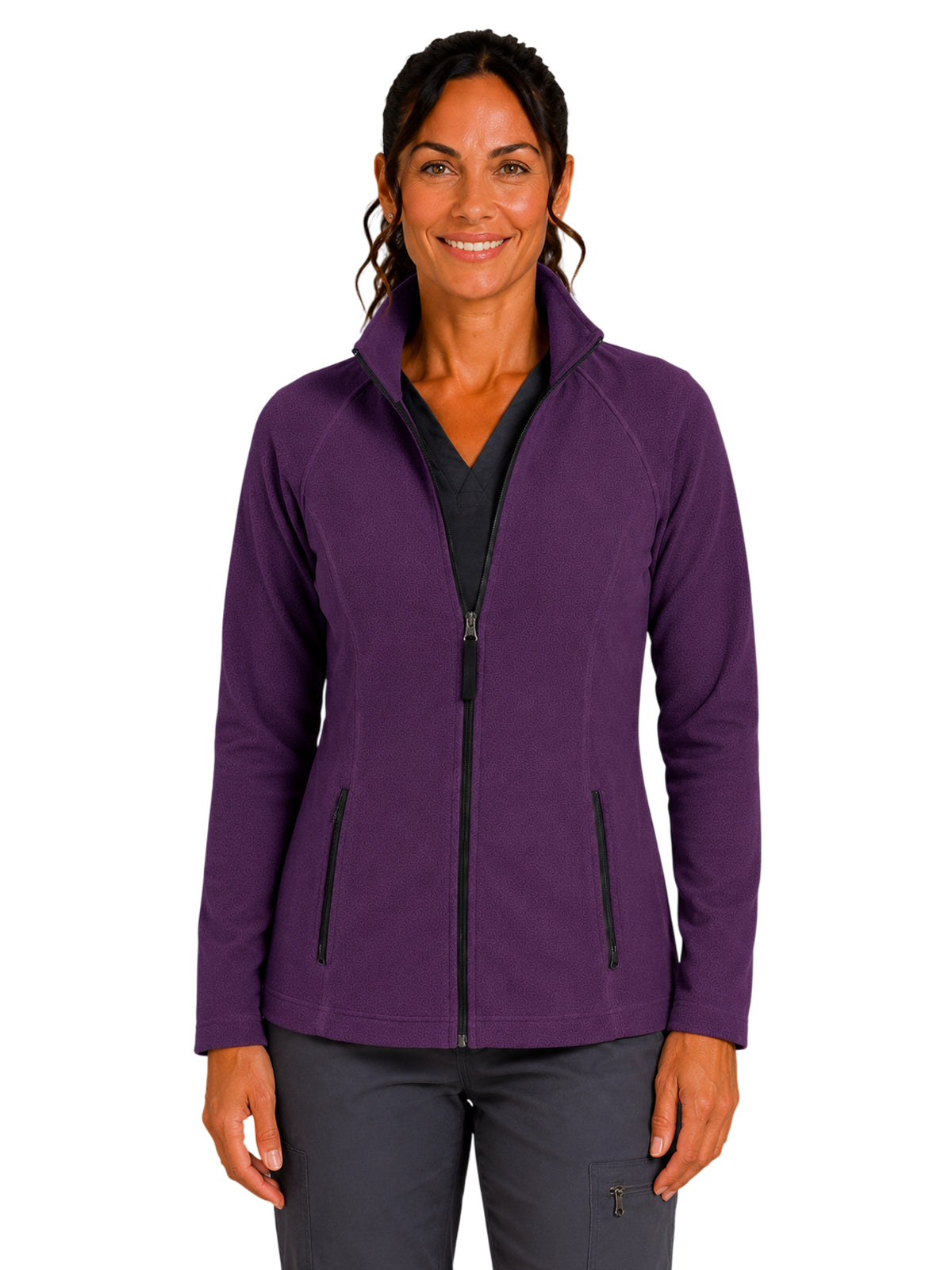 Parkley - Perfect Fleece - Women's Two-Pocket Bonded Fleece Full Zip Jacket