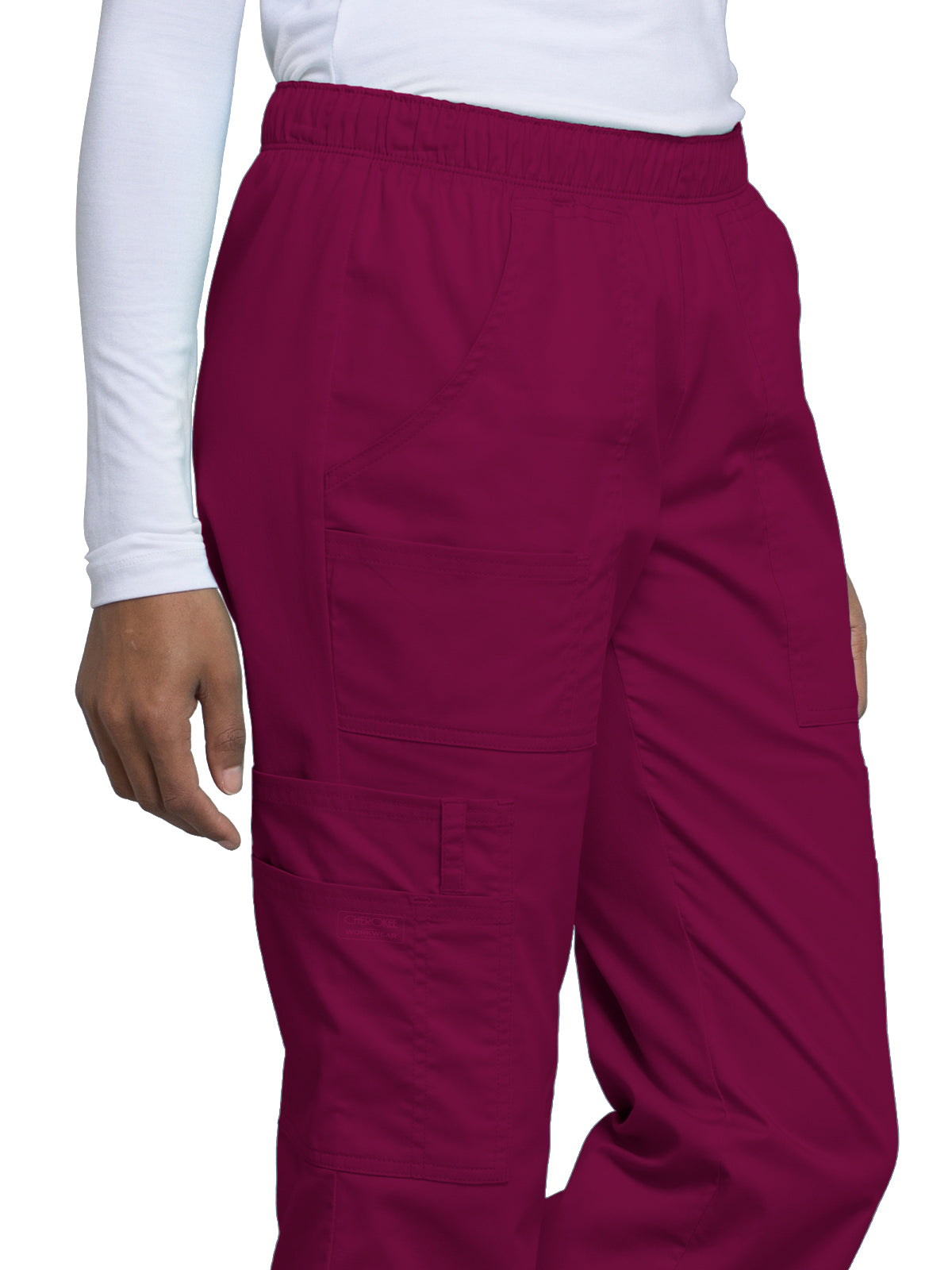 Cherokee - Workwear Core Stretch - Mid Rise Pull-On Cargo Pant