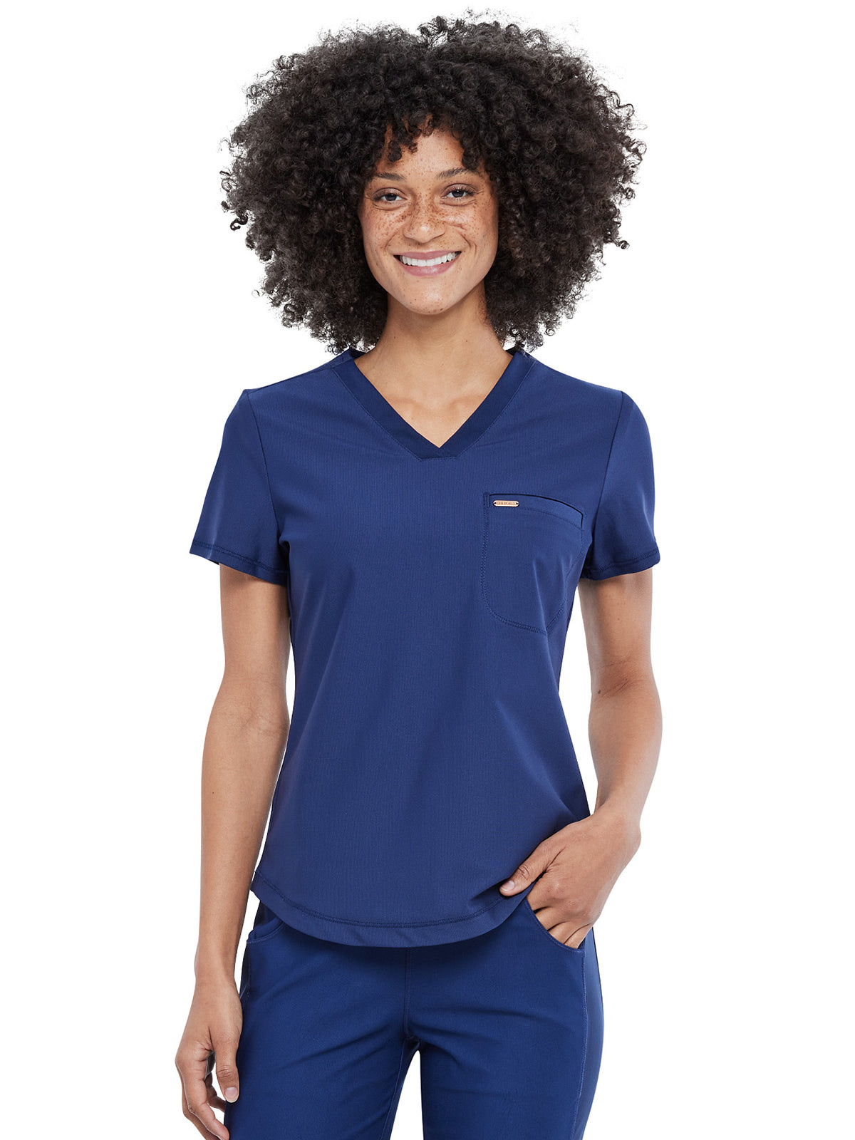 Cherokee - Form - Women's 1-Pocket Tuckable V-Neck Top
