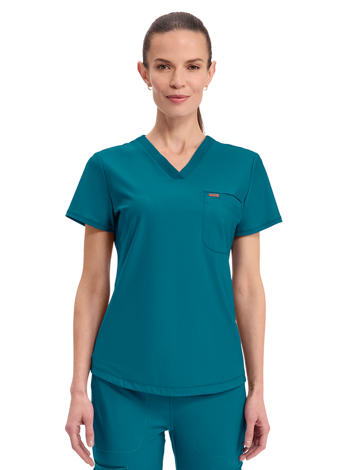 Cherokee - Form - Women's 1-Pocket Tuckable V-Neck Top