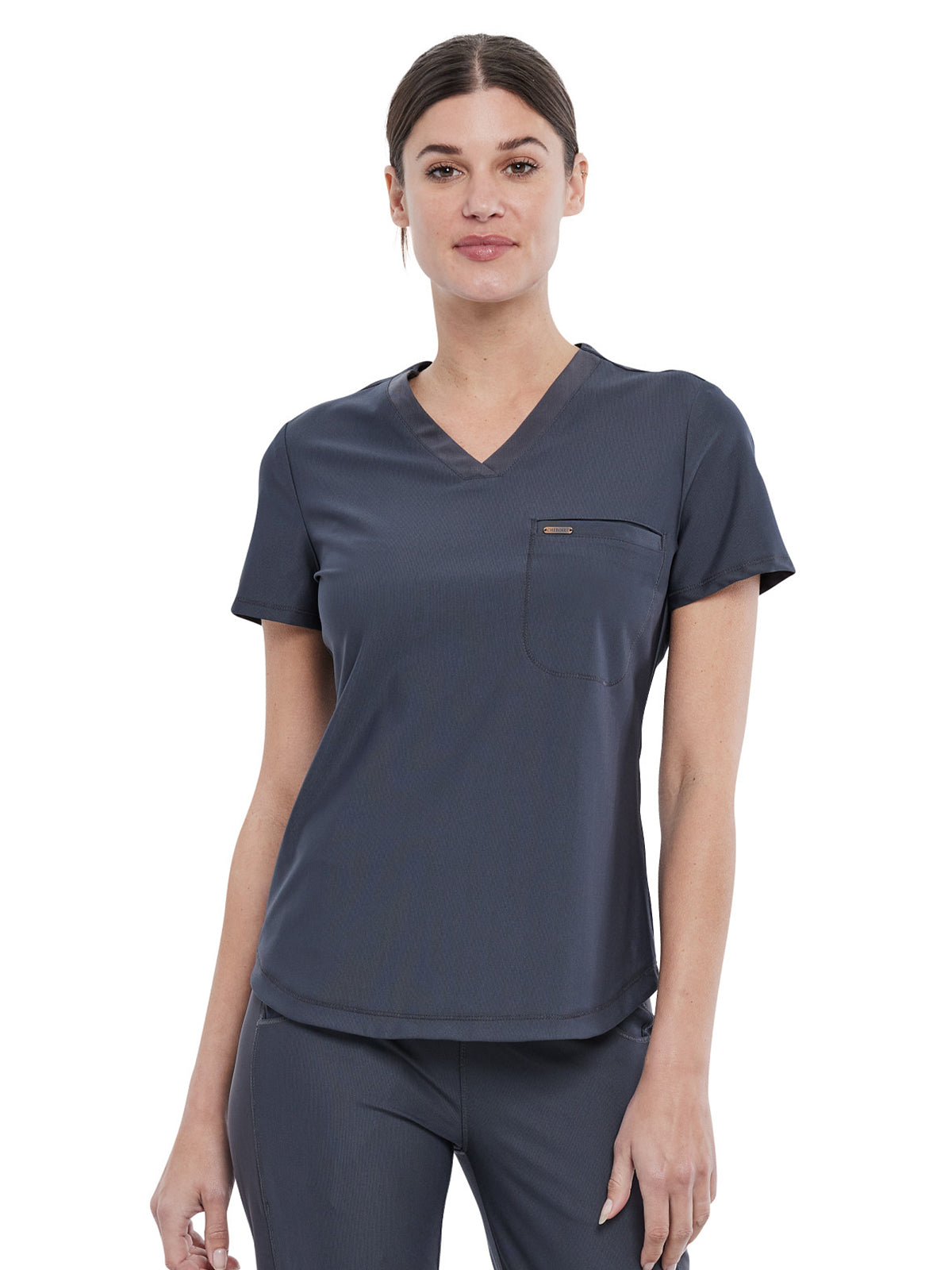 Cherokee - Form - Women's 1-Pocket Tuckable V-Neck Top