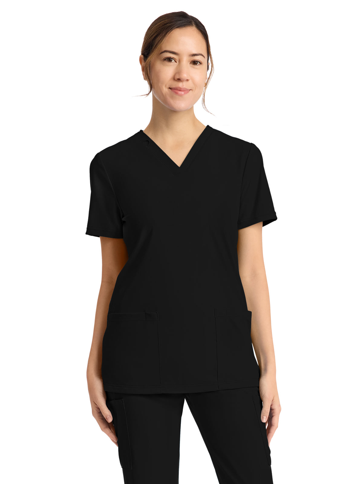 Cherokee - Cherokee Achieve - Women's 2-Pocket V-Neck Top