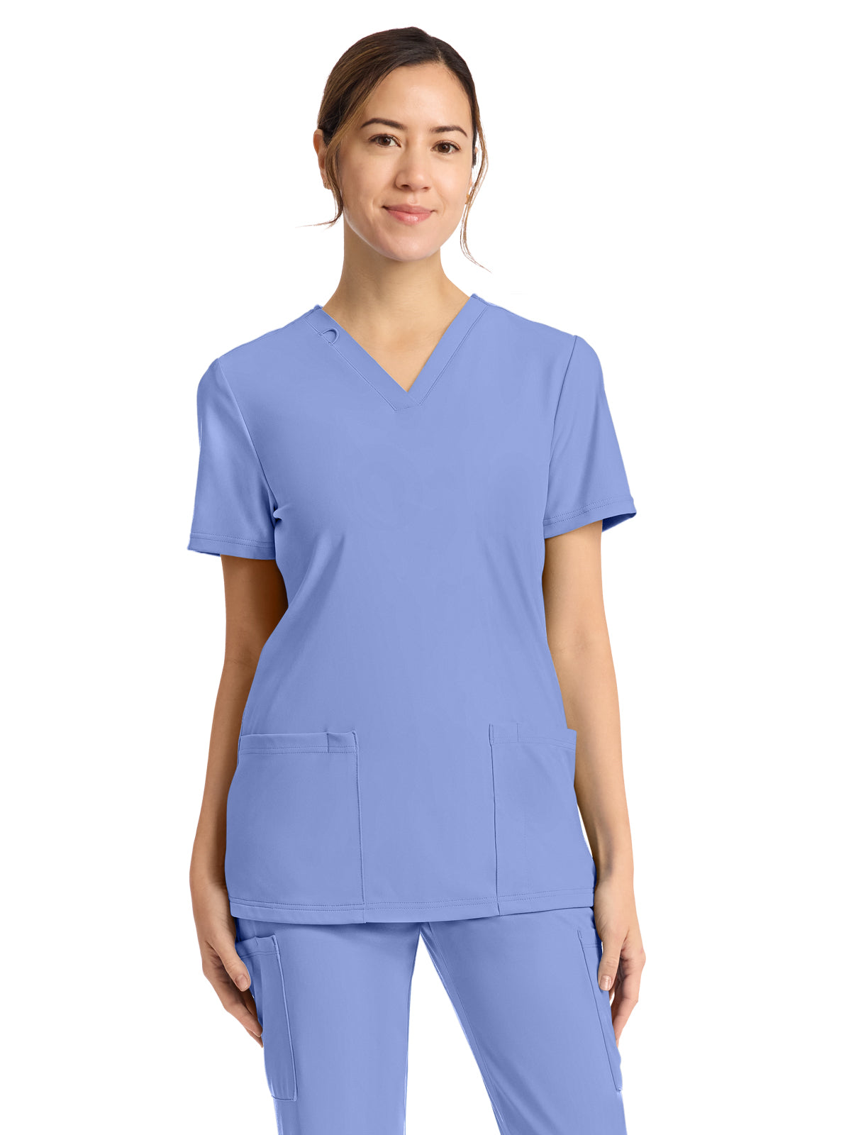 Cherokee - Cherokee Achieve - Women's 2-Pocket V-Neck Top