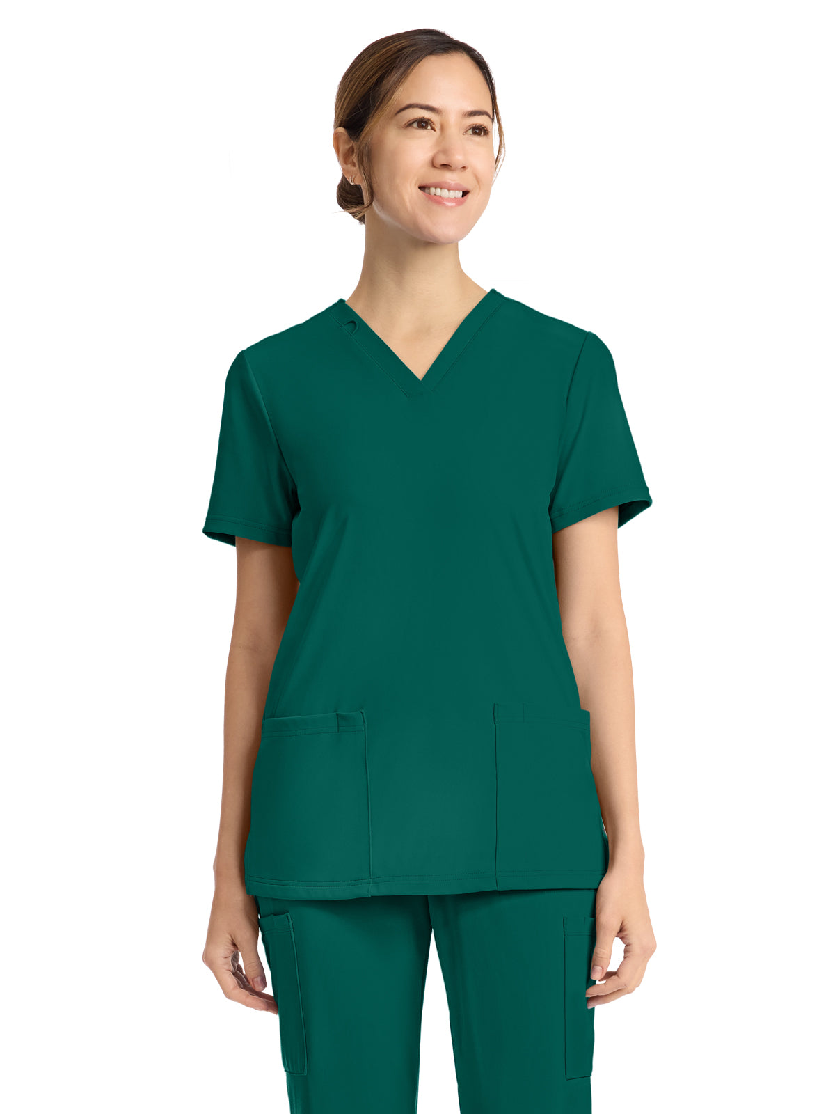 Cherokee - Cherokee Achieve - Women's 2-Pocket V-Neck Top