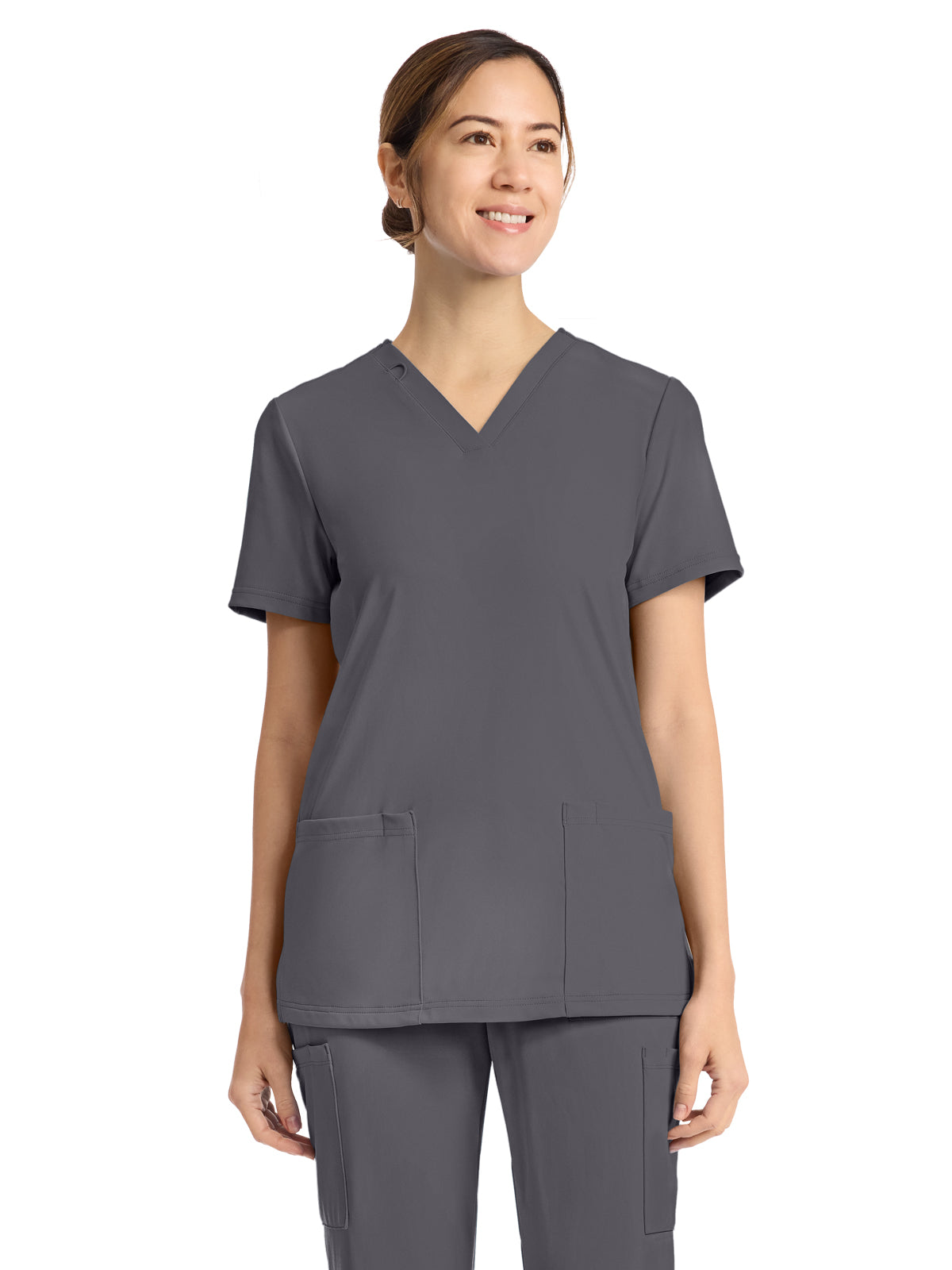 Cherokee - Cherokee Achieve - Women's 2-Pocket V-Neck Top