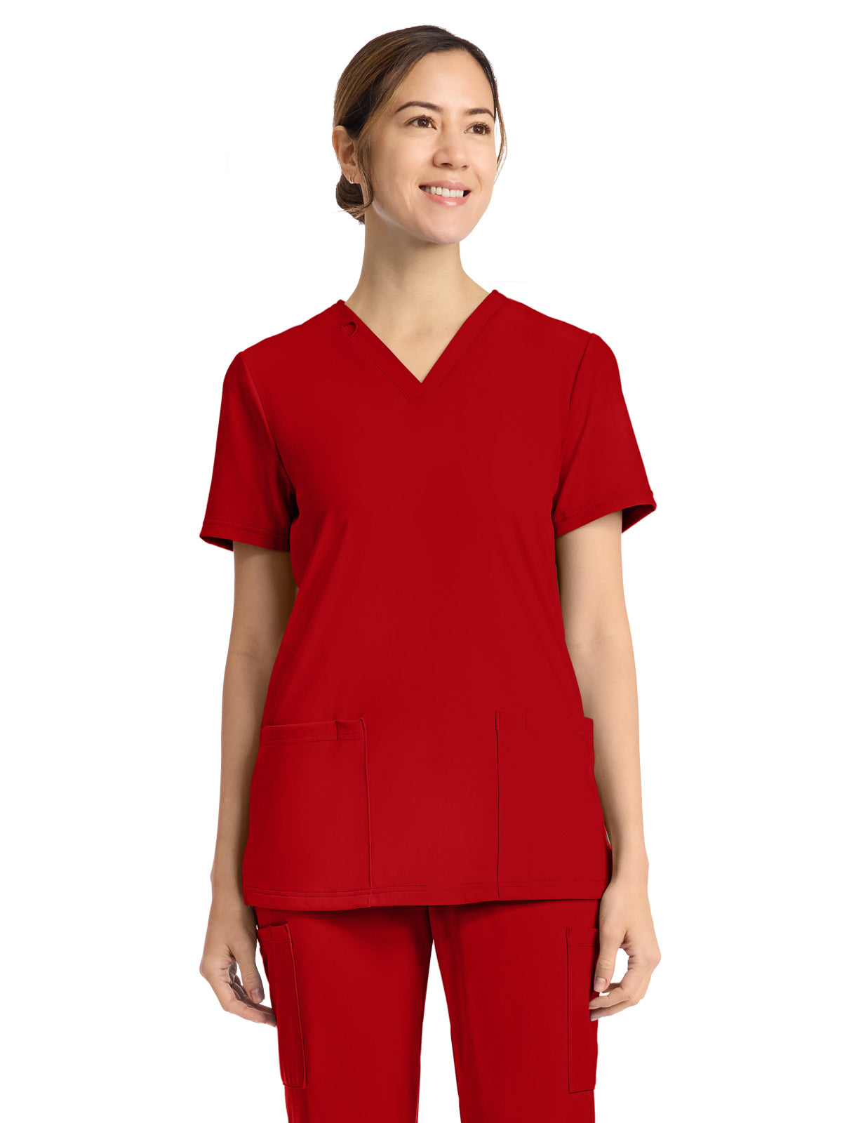 Cherokee - Cherokee Achieve - Women's 2-Pocket V-Neck Top