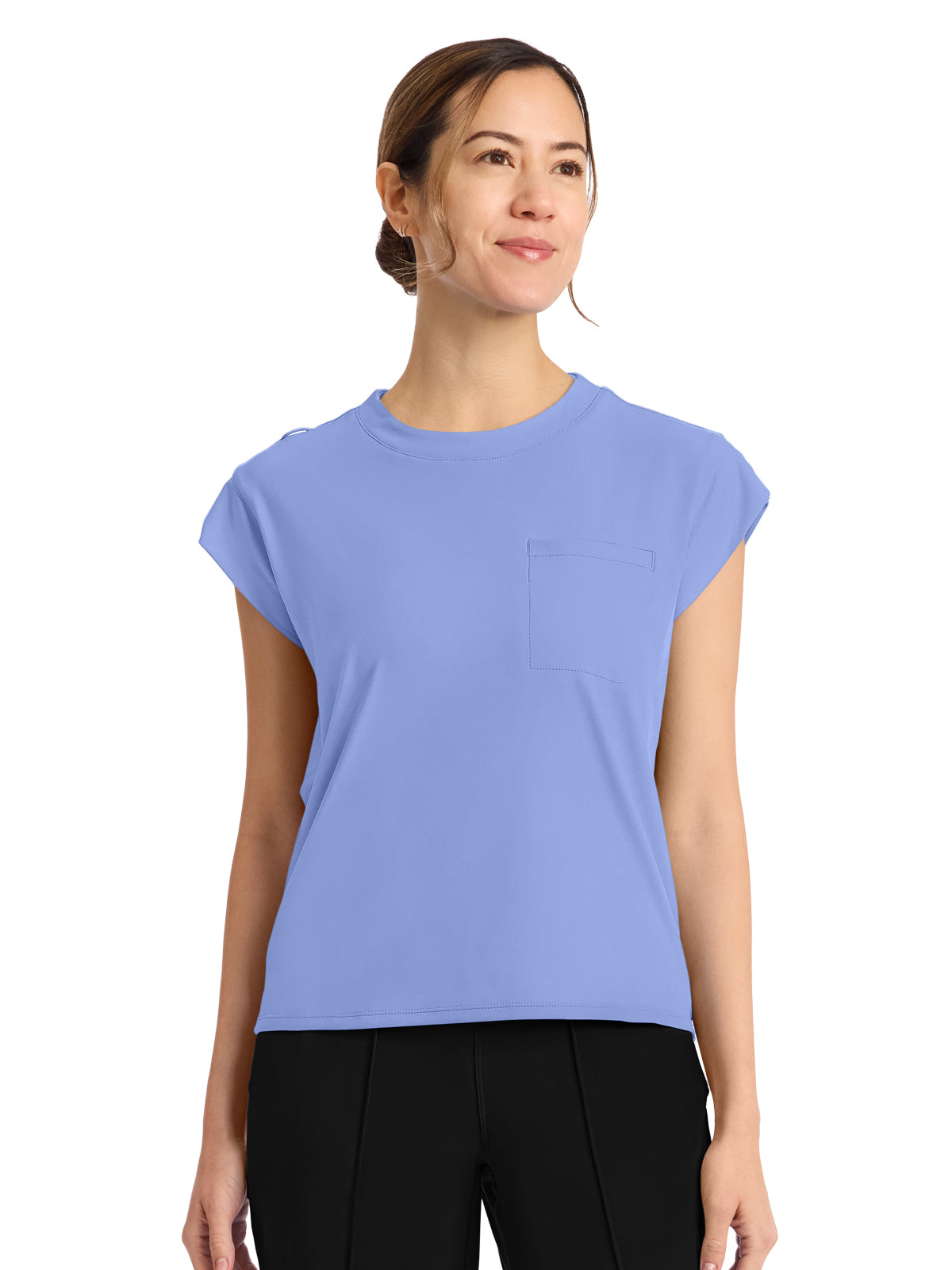 Cherokee - Cherokee Achieve - Women's 1-Pocket Crew Neck Top